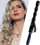 Bubble Curling Wand 1.25 inch 32mm Beach Wave Curler with LCD Display, Ceramic Crimping Iron for Long Hair