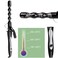 Bubble Wand Curling Iron 1&rdquo;Curling Wand for Long Hair Tourmaline Ceramic 25mm Beach Wave Hair Curler Bubble Barrel Design Hair Waver Curler for Tousled Waves