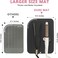 Larger Size Silicone Heat Resistant Mat for Curling Irons, Flat Irons, Hair Straightener and Other Hair Styling Tools, Portable Hot Tools Pad Cover for Travel Vanity Salon(12.0" x 9.0")