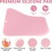 Larger Size Silicone Heat Resistant Mat for Curling Irons, Flat Irons, Hair Straightener and Other Hair Styling Tools, Portable Hot Tools Pad Cover for Travel Vanity Salon(12.0" x 9.0")