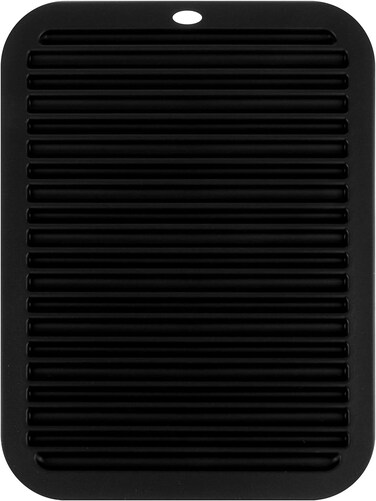 Large Heat-Resistant Mat for Styling Tools - 12"x9" Professional Flat Iron Mat, Travel Silicone Mat for Curling Irons, Hair Straighteners, Blow Dryers, and Salon Appliances, Black