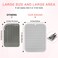 Large Silicone Heat Resistant Mat, Professional Hot Hair Tools Mat for Curling Iron, Flat Iron, Hair Straightener, Portable Hot Pad Cover with Velcro for Travel Home Salon(11.8" x 9.0")
