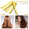 48 Pieces Plastic Curlers with Steel Pintail and Rat Tail Combs for Cold Wave Perming and Hairdressing Styling (Yellow and Orange, 0.28 Inch/ 0.7 cm)