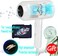 Hotel Wall Mounted Hair Dryer for Bathroom,Restroom Professional Blow Dryer,with Stand Rack,Specialised Motor for Salon,Fast Drying - Gifts【Massage air Cushion Comb, Screws+ Adhesive】 110V