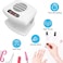 Nail Dryer for Regular Polish 300W 2 in 1 Nail Drying Fan with Auto Sensor Hot and Cold Air Professional Nail Dryer for Manicure Salon and Daily Home Use(White)