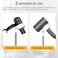 INNOLIFE Hair Dryer Stand, Adjustable Height Handsfree Hair Dryer Holder with Base, 180 Degree Rotating Floor Stand Blow Hair Dryer Holder - White