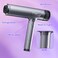 Ionic Hair Dryer with Diffuser High Speed Blow Dryer for Women Mini Foldable Portable Travel Hairdryer with Display Monitor