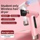 Cordless Hair Dryer,15000mAh Rechargeable Hair Dryer,3 Adjustable Cold Hot Wind,200W Battery Operated Hair Dryer for Travel Camping