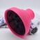 Universal Collapsible Hair Dryer Diffuser, Silicone Blow Dryer Diffuser Attachment Portable Travel Hair Dryer Diffuser for Home Hair Salon, Suitable for Nozzle 1.4 in to 2 in (Rose Red)