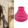 Universal Collapsible Hair Dryer Diffuser, Silicone Blow Dryer Diffuser Attachment Portable Travel Hair Dryer Diffuser for Home Hair Salon, Suitable for Nozzle 1.4 in to 2 in (Rose Red)