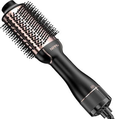 Nimmu Hair Dryer Brush Blow Dryer Brush in One, 4 in 1 Hair Dryer and Styler Volumizer with 2.95&rdquo; Oval Ceramic Barrel, Professional Hot Air Brush for Drying Straightening Curling Volumizing Hair