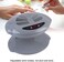 Air Nail Dryer for Both Hands and Feet, 2 in 1 Hot/Cold Air Blow Automatic Sensor Nail Polish Fan Blow Dryer Professional Manicure Tool Machine for Home Salon, US Plug 110V, Grey