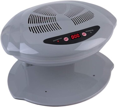 Air Nail Dryer for Both Hands and Feet, 2 in 1 Hot/Cold Air Blow Automatic Sensor Nail Polish Fan Blow Dryer Professional Manicure Tool Machine for Home Salon, US Plug 110V, Grey