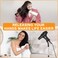 Hands Free Hair Dryer Holder Blow Dryer Stand with 2 Detachable Heads 360 Degree Rotating Hair Dryer Standing Hair Dryer Sit Under Heavy Base Adjustable Height
