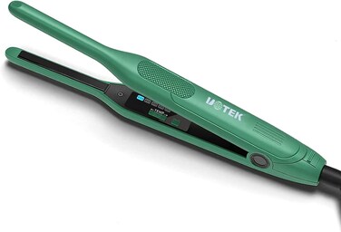 UOTEK Small Hair Flat Iron 0.3 Inch Pencil Hair Straightener for Short Hair Mini Hair Straightening Ceramic Ionic Salon 3/10" Hair Straightener Flat Iron 5 Temps Display