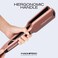 Professional Flat Iron Hair Straightener Wide Plate &amp; Digital Display - Dual Voltage Titanium Hair Straighteners (Rosegold)