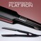 Professional Flat Iron Hair Straightener Wide Plate &amp; Digital Display - Dual Voltage Titanium Hair Straighteners (Black Rosegold)