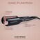 Professional Flat Iron Hair Straightener Wide Plate &amp; Digital Display - Dual Voltage Titanium Hair Straighteners (Black Rosegold)