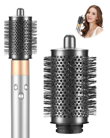 Upgrade Large Round Volumizing Brush for Dyson Airwrap Styler HS01/HS05, Big Round Brush Volumizer Attachment for Smooth Hair,Volumizing and Curly Styling