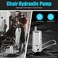 DYNAMI Barber Chair Hydraulic Pump,4 Bolt Salon Chair Replacement Hydraulic Pump,Adjustable Height 4.3in, Load 440Lbs,for Styling Chair,Salon Chair,Tattoo Chair,Stylist Barber Chair(4 Screw Pump)
