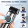 Vacuum Beard Trimmer for Men, Upgrade Adjustable Length with 2 Comb, Electric Vacuum Trimmer for Beard, Mustache and Stubble, Waterproof and Rinses Easy, High Precision Blades for Skin fit