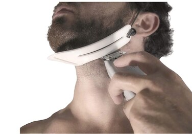 Beard Shaper, Shaping Tool for Under Neck Line Trimming Template/Stencil. Perfect Liner for Self Haircut &amp; Beard Cut. Beard Cutting Guide. Beard Shaping Tool.