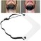 Beard Trimmer Shaping Tool - Flexible Cutout Beard Shaper Template - Mustache Lines &amp; Symmetry