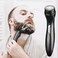 Mini Electric Shaver, Cordless Pocket Size Beard Trimmer, Portable USB Rechargeable Wet and Dry Beard Grooming Kit Suitable for Home, Car, Travel, Camp, Gift for Men(black)