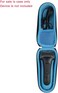 Hermitshell Hard Travel Case for Braun Series 3 3040s 3010BT 3310S 3010S 310S 3070cc Electric Shaver Beard Trimmer (Including Charger, Black+Blue)