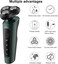 3-in-1 Electric Beard Trimmer for Men - Low Noise, 60 Min Battery, Washable Cutter Head, USB Charging - Perfect for Grooming Facial Hair, Nose - Includes Sideburn Trimmer Nose Hair Trimmer