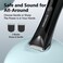 Body Hair Trimmer Men - Ball Trimmer Men, 2 Replaceable Ceramic Blades, Waterproof Pubic Trimmer with Charging Dock, Rechargeable, 7000RPM