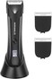 Body Hair Trimmer Men - Ball Trimmer Men, 2 Replaceable Ceramic Blades, Waterproof Pubic Trimmer with Charging Dock, Rechargeable, 7000RPM