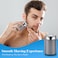 Rechargeable Electric Shaver for Men,2025 New Mini Electric Shavers Portable,Pocket Size Washable Electric Razor,Double-Ring Magnetic Cutter,USB Rechargeable Waterproof Electric Razor Trimmer (Blue)