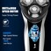 Electric Razor for Men, 4D Cordless Head Shaver, SIWIEY Rechargable Wet and Dry Mens Razors, Rotary Shaver with Pop-up Trimmer, IPX6 Waterproof, LED Display, 8000 RPM