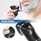 Electric Razor for Men, 4D Cordless Head Shaver, SIWIEY Rechargable Wet and Dry Mens Razors, Rotary Shaver with Pop-up Trimmer, IPX6 Waterproof, LED Display, 8000 RPM