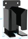 Cosmos Electric Razor Wall Mount Holder Acrylic Shaver Holder Razor Hanger Shaver Organizer for Men Bathroom Shower Toothpaste Razor Storage Two Installation (Solid Black)