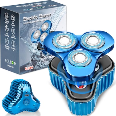 Mini Electric Razor for Men, Upgrade Mini Shaver, Pocket Size Portable Electric Shaver, USB Rechargeable, Waterproof, Easy to Use One-Button, Suitable for Home, Car, Travel, Gift for Men