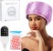 Hair Steamer for Deep Conditioning, Heat Cap for Natural Hair Home use Thermal Steamer 10 Level Heats Up Quickly with Timer Settings Electric Heat Hair Spa Hat(Pink)
