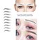7Sheets Eyebrow Tattoo Stickers 4D Hair-like Waterproof Natural Fake Eyebrow Stickers,Long Lasting Eyebrow Grooming Shaping Perfect for Women and Girls (ES01 Black)