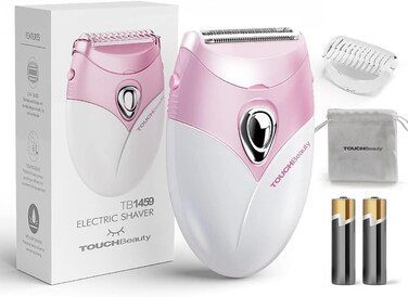 TOUCHBeauty Upgrade Electric Shaver for Women, Razor Cordless for Silky &amp; Smooth Skin, Wet/Dry, Best for Travel (Pink)