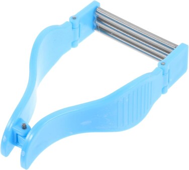 FOMIYES Face Hair Remover Facial Hair Spring Epilator Women Chin Cheeks Hair Remove Tool Spring Hair Remover Blue