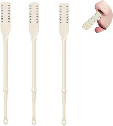 Nasal Hair Cutter,360&deg;Rotating Manual Nasal Hair Cutter for Men,2-in-1 Nasal Hair Cutter for Women,2024 New Nose and Ear Trimmer,Portable Nose Hair Cutter (3)