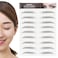 Eye Brow Stickers Waterproof Eyebrow Sticker, Long Lasting Eyebrow Transfers Sticker Household Portable Women Eyebrow Sticker Temporary Brow Peel Off Grooming Shaping Eyebrow