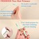 Manual Nose Hair Trimmer for Man &amp; Woman,Trimmer for Nose,Ear,Moustache Hair,Waterproof,Stainless Steel with Brush,Nasal Clippers (Yellow, 6 Pcs)