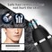 Nose Hair Trimmer for Men and Women, Portable, Waterproof and Rechargeable for Ears, Face (Black)