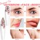 Facial Hair Remover for Women, Eyebrow Trimmer Nose Hair Razor 2-in-1, Mini Bikini Razor Precise Shaper, Portable Rechargeable Epilator for Lips, Body, Cheeks, Chin, Arms, Legs, Peach Fuzz (White)