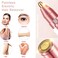 Facial Hair Remover for Women, Eyebrow Trimmer Nose Hair Razor 2-in-1, Mini Bikini Razor Precise Shaper, Portable Rechargeable Epilator for Lips, Body, Cheeks, Chin, Arms, Legs, Peach Fuzz (White)