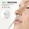BEZOX Manual Nose Hair Trimmer (Pack of 3) - Rotating Nasal Hair Razor Cutter with Ear Picker for Women and Men - Portable Nostril Hair Remover Tools