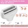 Electric Razor for Women, 4 in 1 Women Electric Shaver, Painless Wet and Dry, Rechargeable Pubic Hair Trimmer for Women Body, Underarm, Face, Eyebrow