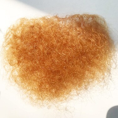 Invisible Realistic Natural Fake Private Body Hair - Armpit, Chest, Mustache for Men &amp; Women (Yellow)